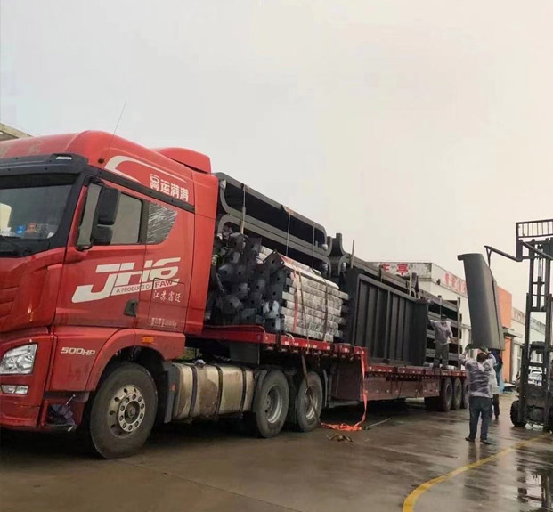 上海智能公交站臺候車亭發貨配圖一